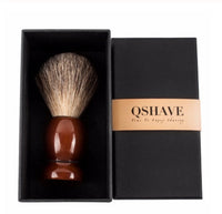 HKM-429459 Mixed Road Badger Hair Brush with Lotus Wood Handle for Gentle Beard Grooming