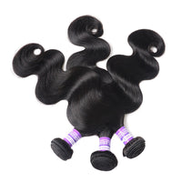HKM-231059 Brazilian Human Hair Bundles with Closure for Natural Style and Versatility