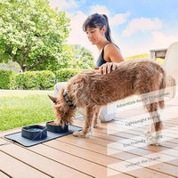 HKM-742611 Collapsible Silicone Pet Feeder Bowls for Dogs and Cats - Portable and Lightweight Travel Dishes for Food and Water