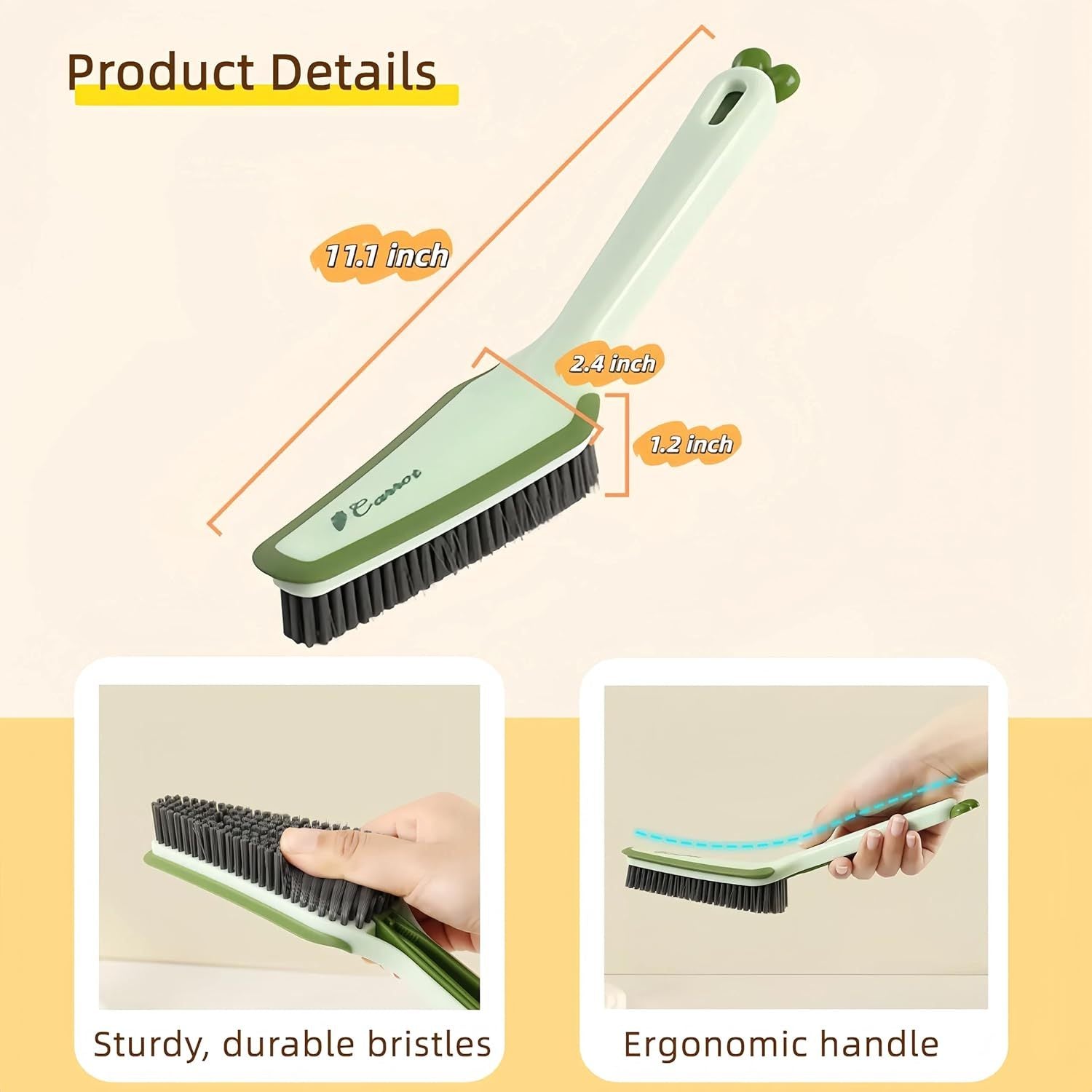 HKM-692435 3-in-1 Multifunctional Pet Cleaning Brush with Hard Bristle, Tweezer, and Scraper for Home Use
