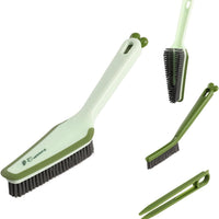 HKM-692435 3-in-1 Multifunctional Pet Cleaning Brush with Hard Bristle, Tweezer, and Scraper for Home Use