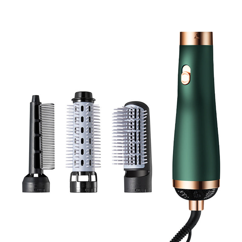 HKM-727251 Self-Winding 3-in-1 Heating Air Comb with Adjustable Temperature Control for Wet and Dry Hair