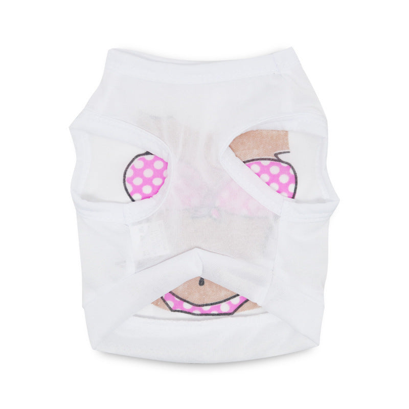 HKM-506707 Hawaiian Print Dog Bikini Tank Top in Polyester - Stylish Pet Clothing