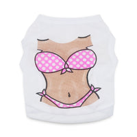 HKM-506707 Hawaiian Print Dog Bikini Tank Top in Polyester - Stylish Pet Clothing