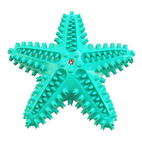 HKM-806995 Edible TPR Starfish Dog Toy for Large Dogs - Interactive Chew and Dental Care Squeaky Toy