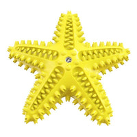 HKM-806995 Edible TPR Starfish Dog Toy for Large Dogs - Interactive Chew and Dental Care Squeaky Toy