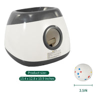 HKM-561491 Automatic Dog Ball Launcher with Three Distance Settings, Indoor-Outdoor Fetch Toy, Includes Ball and Data Cable, Grey-Green