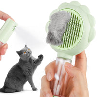 HKM-591827 Self-Cleaning Spray Cat Brush for Shedding, Grooming, and Massaging Long and Short Hair Pets