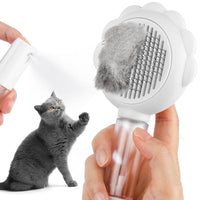 HKM-591827 Self-Cleaning Spray Cat Brush for Shedding, Grooming, and Massaging Long and Short Hair Pets
