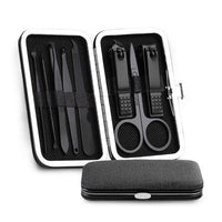 HKM-747347 8-Piece Stainless Steel Manicure and Pedicure Nail Clipper Set with Scissors