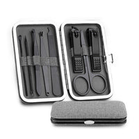 HKM-747347 8-Piece Stainless Steel Manicure and Pedicure Nail Clipper Set with Scissors