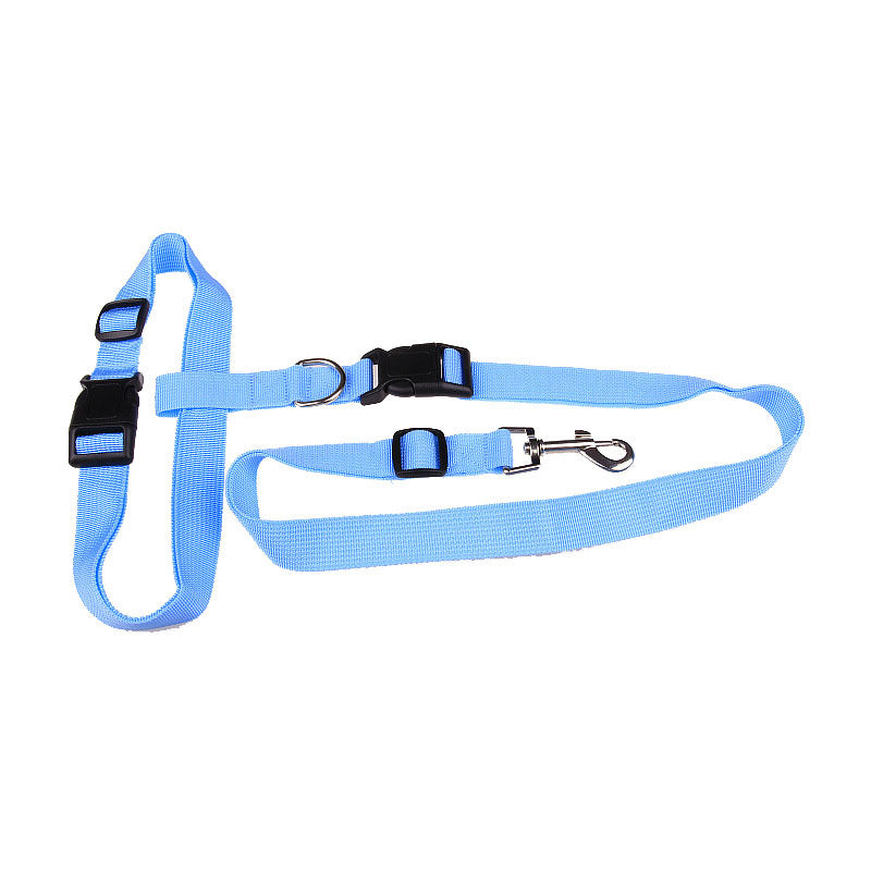 HKM-874195 Adjustable Nylon Traction Rope for Dog Running - 2.5cm Wide, 120m Length, Fits Waists up to 110cm