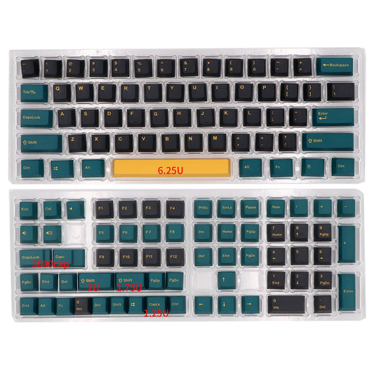 KTX-417043 Mars Green Two-Color PBT Mechanical Keyboard Keycap Set - 126 Keys for Various Configurations