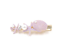 HKM-621971 Korean Style Sweet Starfish Hairpin with White Crystal Accent