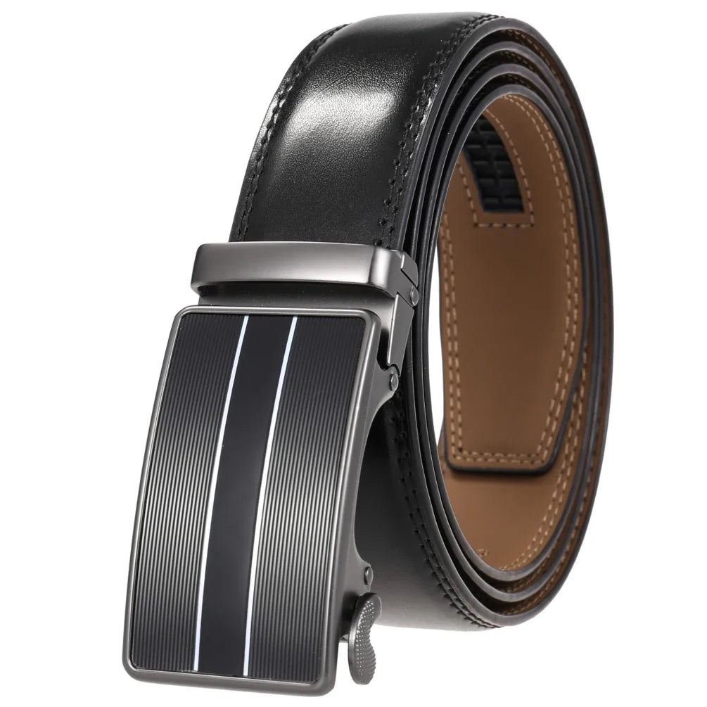 HKM-988307 Adjustable Casual Automatic Buckle Belt for Men - Versatile Style and Comfort