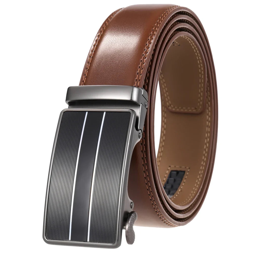 HKM-988307 Adjustable Casual Automatic Buckle Belt for Men - Versatile Style and Comfort