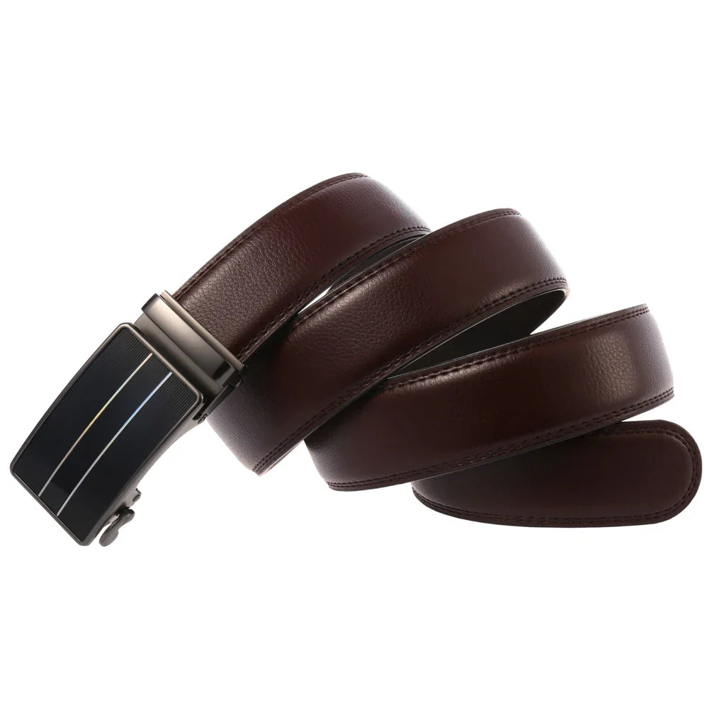 HKM-988307 Adjustable Casual Automatic Buckle Belt for Men - Versatile Style and Comfort