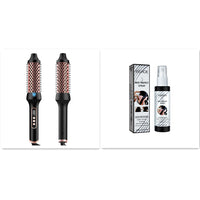 HKM-288531 Anion Hair Roller Comb with Dual PTC Heater for Straightening and Curling - 110-200°C Temperature, 38mm Barrel
