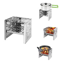 HKM-643987 Compact Firewood Stove for Outdoor Barbecue Cooking