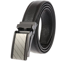 HKM-397331 Automatic Buckle Genuine Leather Men’s Belt - Model LY33-1853-5