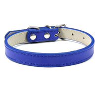 HKM-526931 Pet PU Leather Collar with Wire Buckle in Various Colors and Sizes