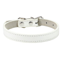 HKM-526931 Pet PU Leather Collar with Wire Buckle in Various Colors and Sizes