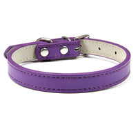 HKM-526931 Pet PU Leather Collar with Wire Buckle in Various Colors and Sizes