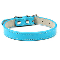 HKM-526931 Pet PU Leather Collar with Wire Buckle in Various Colors and Sizes