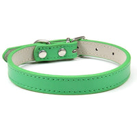 HKM-526931 Pet PU Leather Collar with Wire Buckle in Various Colors and Sizes