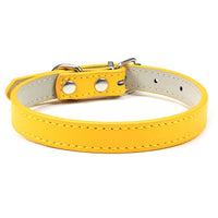 HKM-526931 Pet PU Leather Collar with Wire Buckle in Various Colors and Sizes