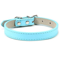 HKM-526931 Pet PU Leather Collar with Wire Buckle in Various Colors and Sizes