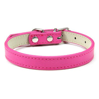 HKM-526931 Pet PU Leather Collar with Wire Buckle in Various Colors and Sizes