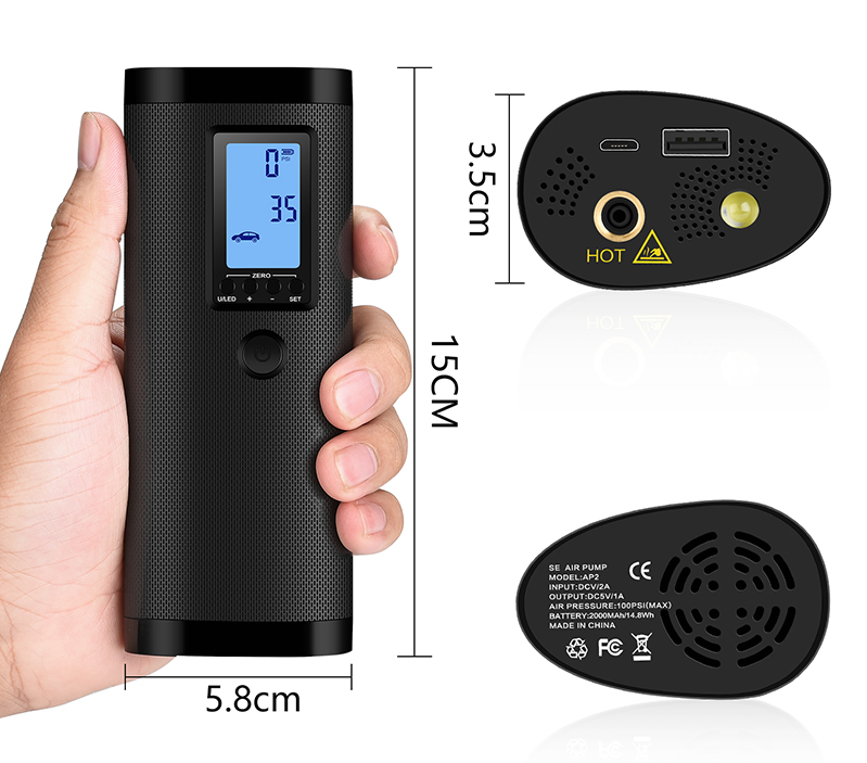 HKM-241043 High-Pressure Portable Electric Inflatable Pump for Quick and Easy Setup
