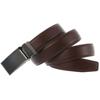 HKM-658323 Men's Leather Automatic Buckle Belt with Alloy Finish - Customisable Design