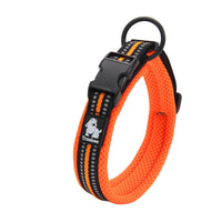 HKM-902035 Reflective 3M Soft Padded Dog Collar with Mesh Lining - Durable and Comfortable for Pets