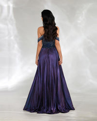 HKM-726995 Elegant Blue Evening Gown for Women - Model EZ25092