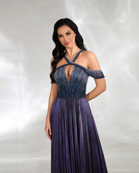 HKM-726995 Elegant Blue Evening Gown for Women - Model EZ25092