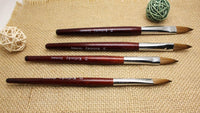 HKM-267027 Carved Crystal Nail Art Pen in Original Wood Color - Various Sizes Available
