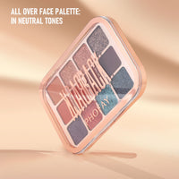 HKM-751379 12-Color Eyeshadow Palette - Matte, Brightening, and Versatile Shades for Eye Makeup
