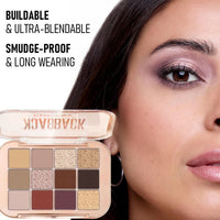 HKM-751379 12-Color Eyeshadow Palette - Matte, Brightening, and Versatile Shades for Eye Makeup