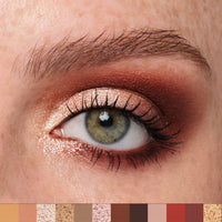 HKM-751379 12-Color Eyeshadow Palette - Matte, Brightening, and Versatile Shades for Eye Makeup