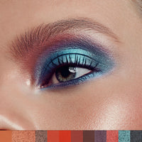 HKM-751379 12-Color Eyeshadow Palette - Matte, Brightening, and Versatile Shades for Eye Makeup