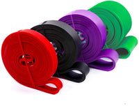 HKM-526419 Heavy Duty 5-Piece Latex Resistance Bands for Strength Training and Fitness