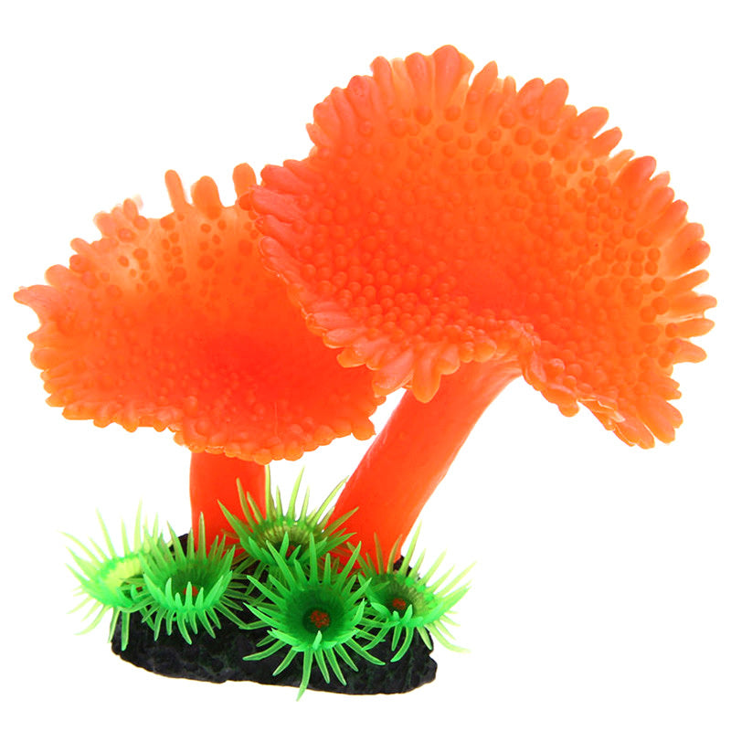 HKM-893587 Realistic Coral Simulation Plant for Aquarium Landscaping, No Fading, No Odor, 9.5x9.5x7cm