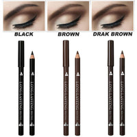 HKM-324243 Waterproof and Sweat-proof Eyeliner Pencil in Multicolor Options: Black, Dark Brown, Light Brown