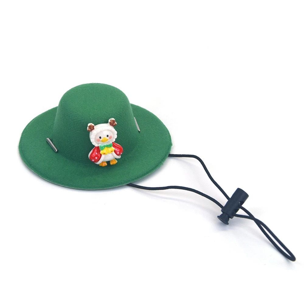 HKM-538131 Festive Pet Christmas Hat - Soft Felt Cloth Dog and Cat Outfit for Holiday Grooming and Cosplay