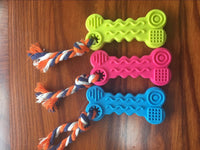 HKM-143571 Durable TPR Wave Biscuit Dog Toy for Small Dogs - Multi-Color with Soft Rubber Material for Chewing and Dental Health