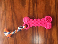 HKM-143571 Durable TPR Wave Biscuit Dog Toy for Small Dogs - Multi-Color with Soft Rubber Material for Chewing and Dental Health