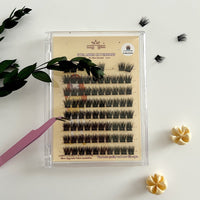 HKM-927891 3D Self-Adhesive False Eyelashes with Small Tweezer Tool - 8 Rows