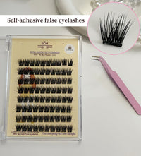 HKM-927891 3D Self-Adhesive False Eyelashes with Small Tweezer Tool - 8 Rows